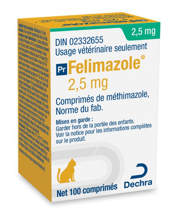 Felimazole® 2.5 mg comprimés de méthimazole pour chats